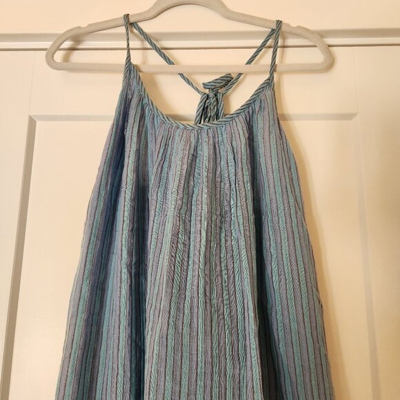 Free People Lightweight Dress in Blue Combo Size Medium - Picture 2 of 6